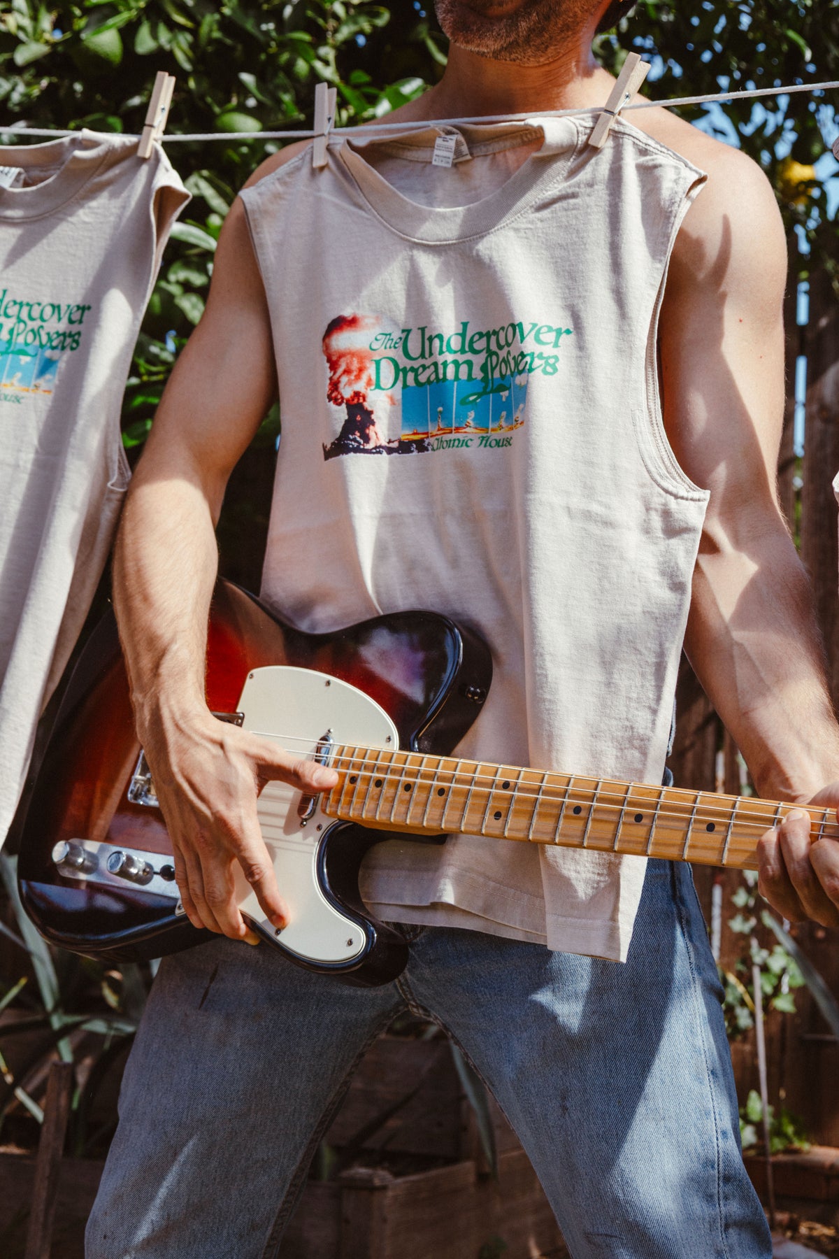 Atomic House Tan Graphic Tank